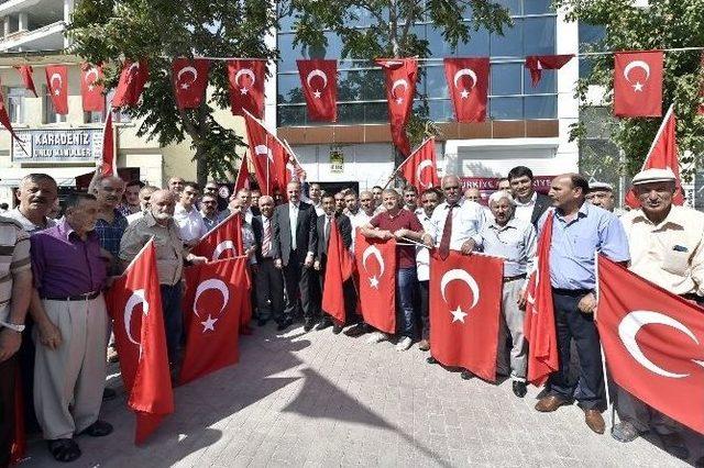 Mamak&rsquo;ta Şehitler İzin Gıyabi Cenaze Namazı 1