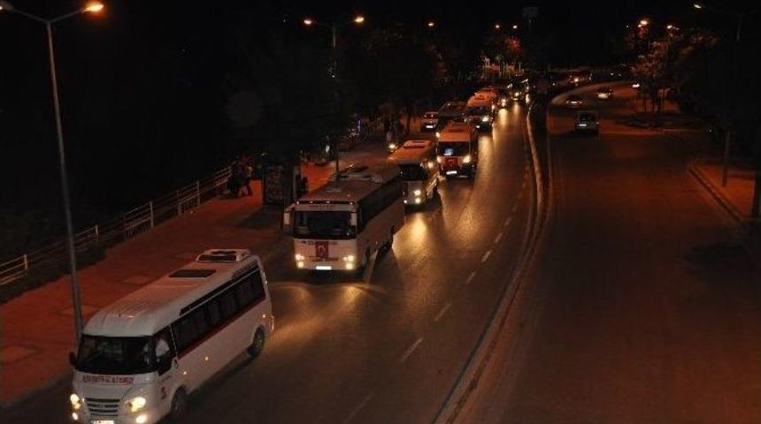 Bilecik&rsquo;te Ter&ouml;re Bir Tepki De M Plakalı Minib&uuml;s&ccedil;&uuml;lerden