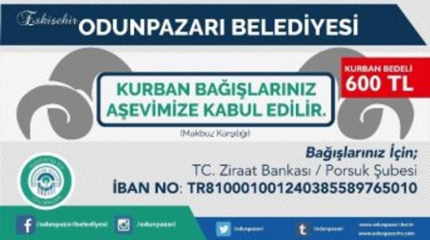 Odunpazarı Belediyesi Aşevi İ&ccedil;in Kurban Bağışlarını Bekliyor