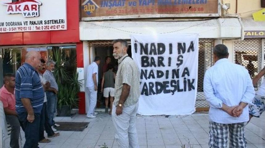 Hdp Binası&rsquo;na Kardeşlik Yazısı Astılar