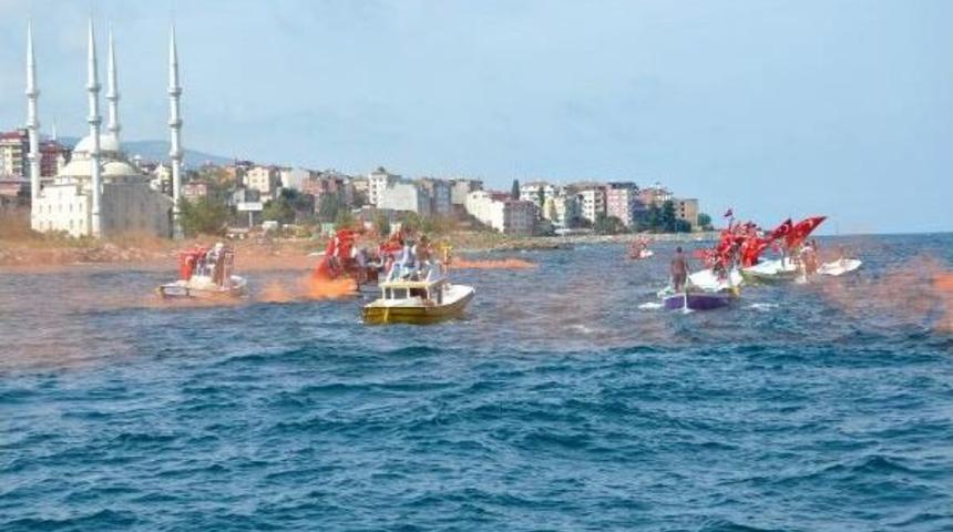 Trabzon&rsquo;Da Balık&ccedil;ıların Ter&ouml;re Tepki Eylemi