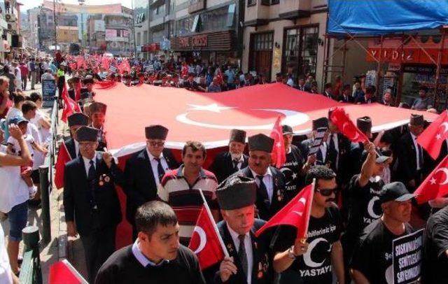 Zonguldak'ta, 'şehitlere Saygı Yürüyüşü'