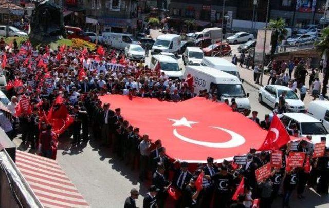 Zonguldak'ta, 'şehitlere Saygı Yürüyüşü'