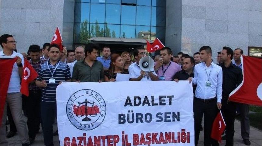 Adalet Büro-sen Terörü Protesto Etti