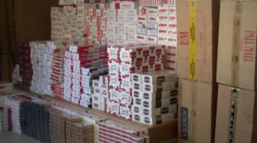 Amasya&rsquo;Da 38 Bin 440 Paket Ka&ccedil;ak Sigara Ele Ge&ccedil;ti