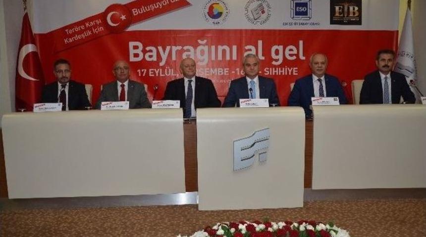 Eskişehir&rsquo;deki Odalar Da Ankara&rsquo;da Ter&ouml;re Karşı Y&uuml;r&uuml;yecek