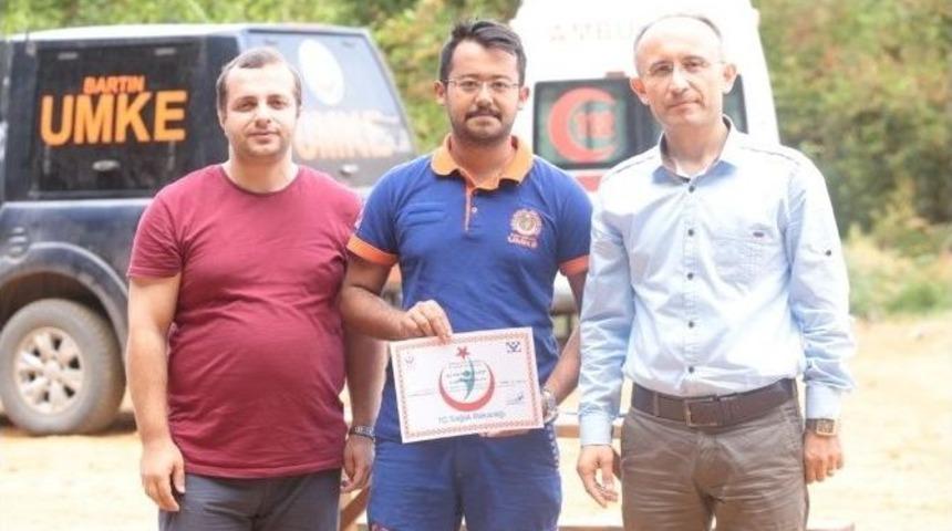 Umke B&ouml;lge Tatbikatına Katılanlara Sertifikaları Verildi