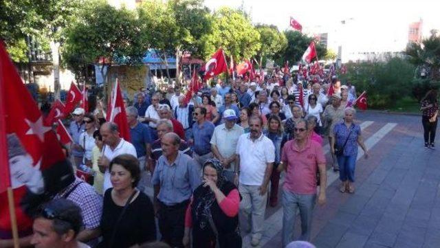 Çanakkale'de Teröre Tepki Ve Birlik Yürüyüşü