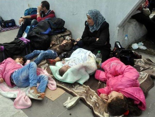 Migrants Stay The Night At Istanbul Bus Station, As Bus Companies Refuse To Sell Ticket