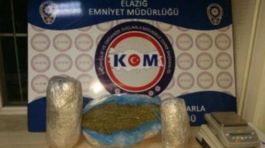 Elazığ&rsquo;da Esrarla Yakalanan Bir Kişi Tutuklandı