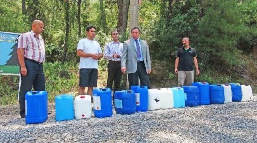 Orman Yangınlarına M&uuml;dahalede Kullanılacak Bidonlar &Ccedil;alındı