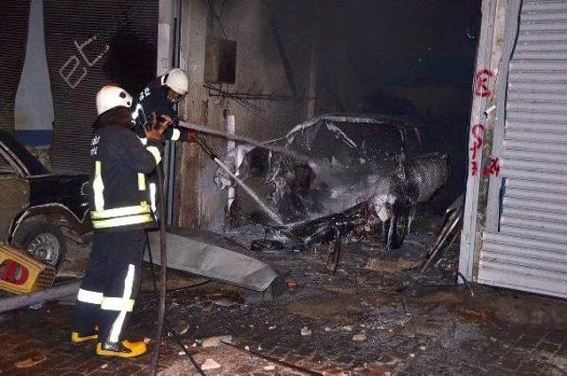 Oto Kaportacıda Yangınla Birlikte Patlama Korkuttu 1