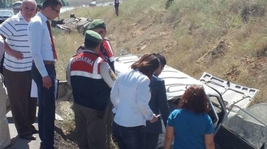 K&uuml;tahya&rsquo;da Trafik Kazası, 2 &Ouml;l&uuml; 2 Yaralı (1)