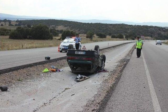 Tavşanlı’da Kaza, 2 Yaralı