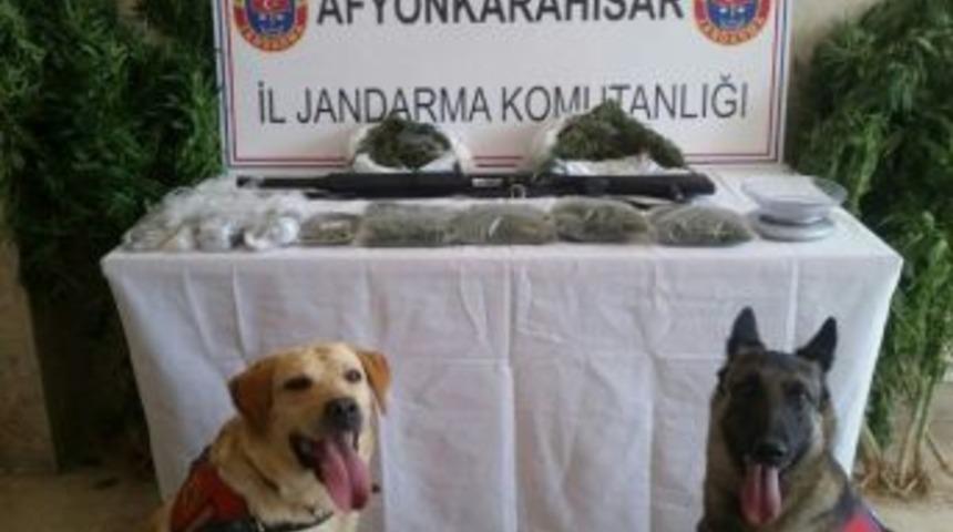 Afyonkarahisar&rsquo;da Jandarmadan Uyuşturucu Baskını