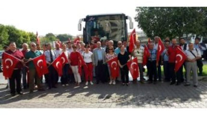 Ter&ouml;re Hayır Y&uuml;r&uuml;y&uuml;ş&uuml; İ&ccedil;in Ankara&rsquo;ya Gittiler