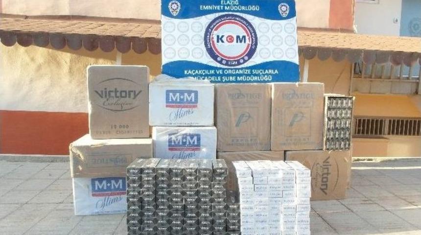 Elazığ&rsquo;da 12 Bin Paket Ka&ccedil;ak Sigara Ele Ge&ccedil;irildi