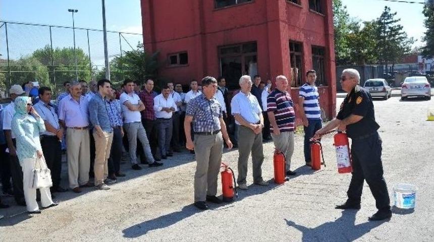B&uuml;y&uuml;kşehir Personeline Yangın Eğitimi