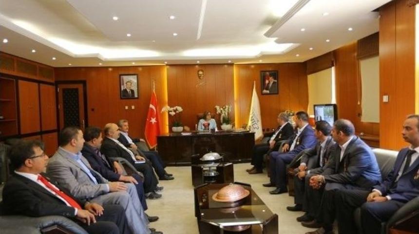 Şehit Ve Gazi Derneklerinden Şahin&rsquo;e Ziyaret
