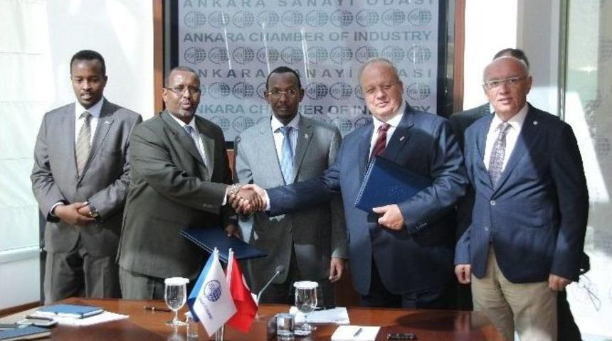 Ankara Sanayi Odası İle Somali Ticaret Ve Sanayi Odası Arasında İşbirliği Anlaşması İmzalandı