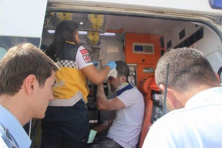 Gaziantep’te Takla Atan Araçtaki 3 Kişi Yaralandı G1