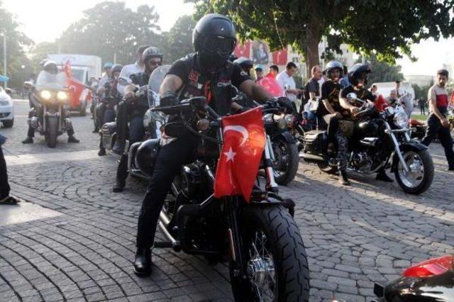 Gaziantep'te Motosikletli Teröre Tepki Sürüşü