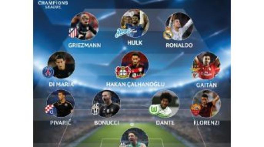 Hakan &Ccedil;alhanoğlu, Uefa'nın Ilk 11'inde Yer Aldı