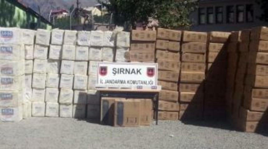 Şırnak&rsquo;ta 77 Bin Paket Ka&ccedil;ak Sigara Ele Ge&ccedil;irildi