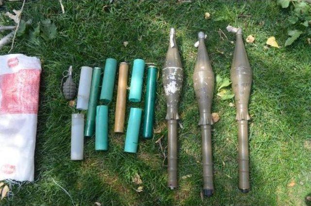 Hakkari de Pkk ya Ait Roketatar Ve El Bombası Ele Ge&ccedil;irildi 1