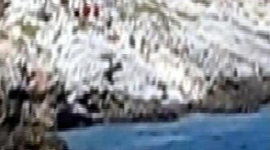 Jet-Ski Ile G&ouml;&ccedil;men Ka&ccedil;ak&ccedil;ılığı Kamerada