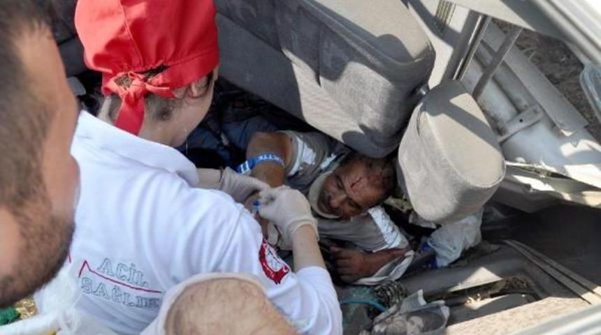 Devrilen Beton Mikserinde Can Pazarı