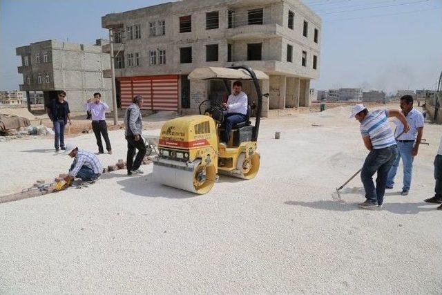 Eyyübiye Belediyesi Yenice’de Kilit Parke Döşüyor