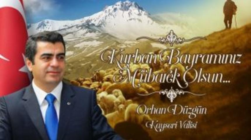 Vali Orhan D&uuml;zg&uuml;n&rsquo;den Kurban Bayramı Mesajı