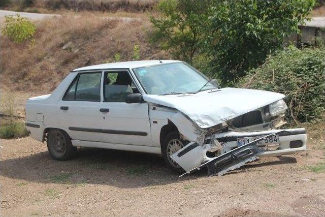 Büyükbaş Hayvanlara Vurmamak İçin Kaza Yaptı