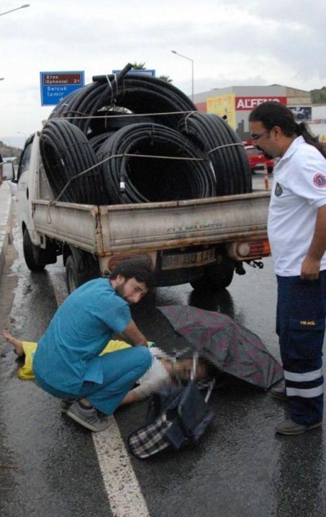 Bayram Alışverişine Giderken Kamyonet Altında Kalan Kadın Öldü