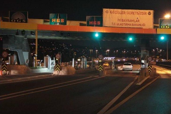 Kurban Bayramı Nedeniyle Köprü Ve Otoyollarda Ücretsiz Uygulama Başladı G5