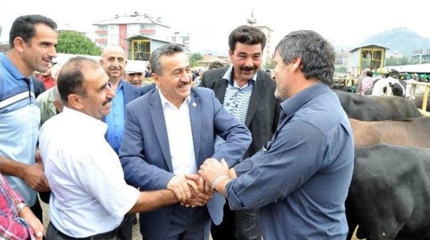 Başkan Tutal, Hayvan Pazarı A&ccedil;ılışına Katıldı