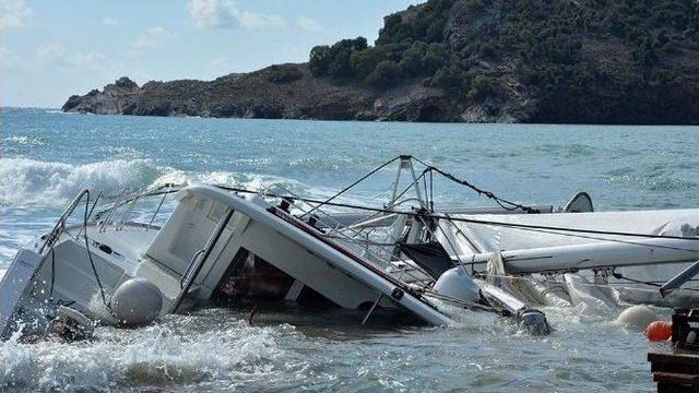 Muğla’da Katamaran Battı