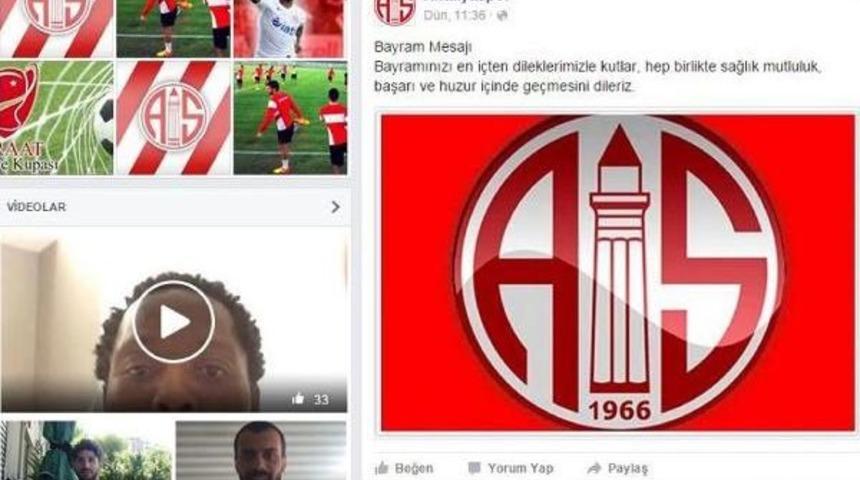 Antalyasporlu Futbolculardan G&ouml;r&uuml;nt&uuml;l&uuml; Bayram Mesajı