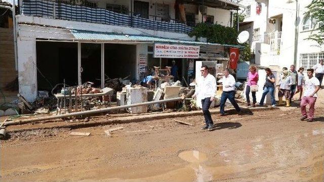 Bodrum’da Sel Sonrası Çalışmalar Hızla Sürüyor