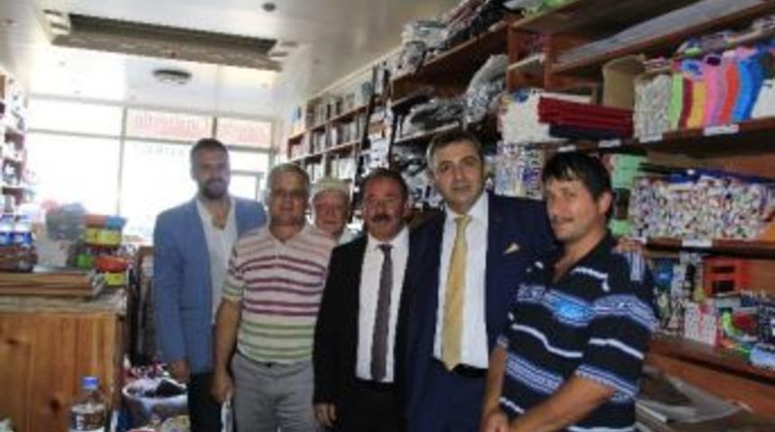 Mhp Milletvekili Adayları Emin &Ccedil;ınar Ve Cihan &Ccedil;etin Esnaf Ziyareti Yaptılar