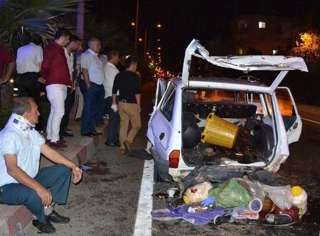 Dört Araç Birbirine Girdi: Beş Yaralı 2