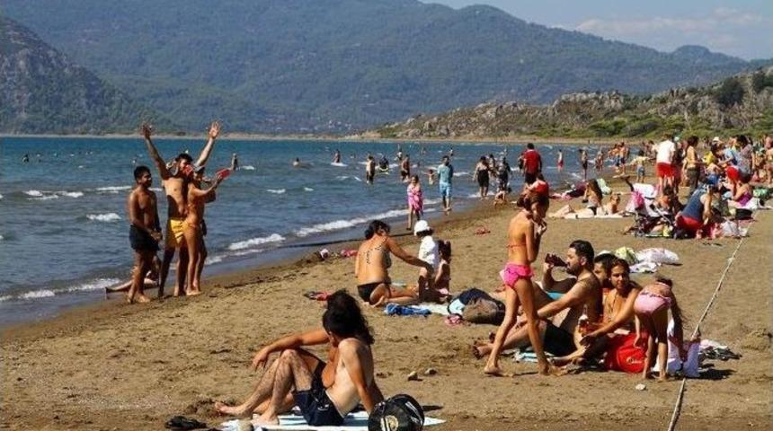 Ortaca Sahillerinde Bayram Yoğunluğu