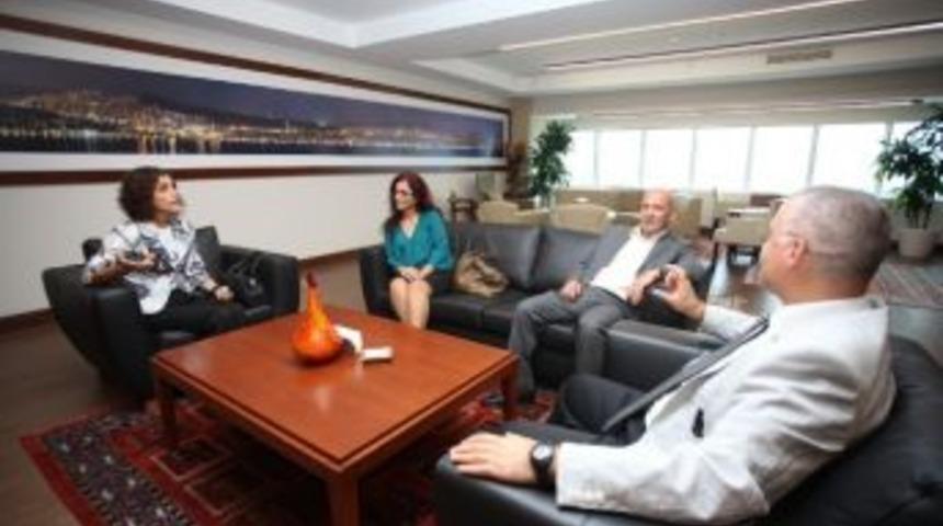 50. Yıl General Refet Bele Ortaokulu &Ouml;ğretmenlerinden Başkan Altınok &Ouml;z&rsquo;e Ziyaret