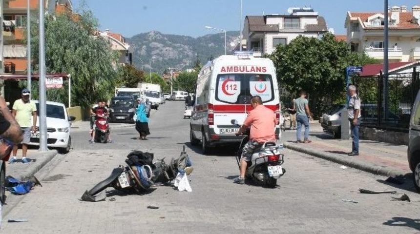 Marmaris&rsquo;te Trafik Kazası; 1 Yaralı