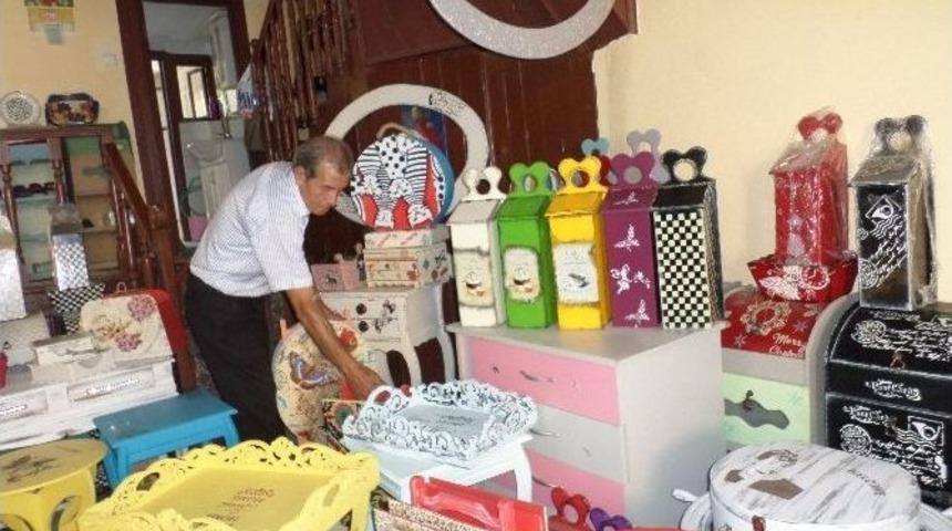 Evlerinin Altını El Sanatları At&ouml;lyesi Yaptılar