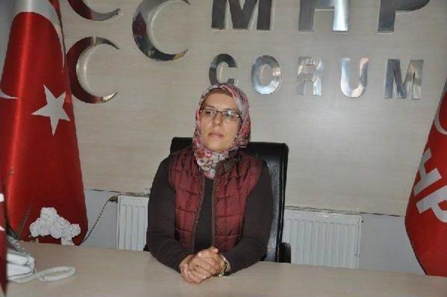 Çorum'da Mhp'li Kadınlara 'cumhurbaşkanına Hakaret Etti