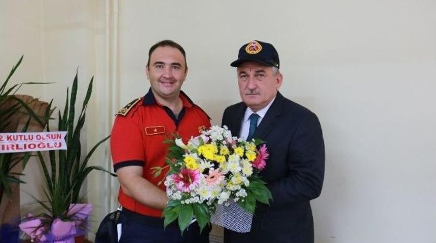 Başkan Yılmaz&rsquo;dan İtfaiyecilere &Ouml;vg&uuml; Dolu S&ouml;zler