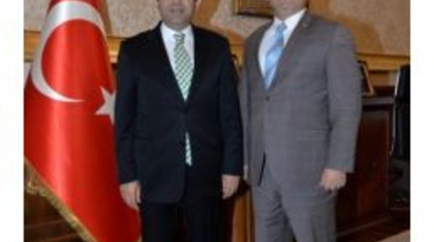 Vali G&uuml;zeloğlu Kogace Başkanı G&uuml;rol&rsquo;u Kabul Etti