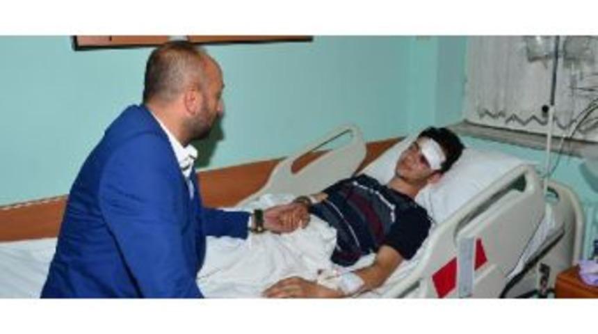 Bursaspor&rsquo;Dan Yaralı Eskişehir Taraftarına Ziyaret